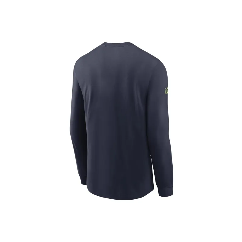 Nike Seattle Seahawks Sideline Team Issue Men's Nike Dri FIT Nfl Long Sleeve T Shirt-1