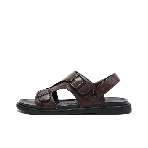 TRUMPPIPE Beach Sandals Men Brown