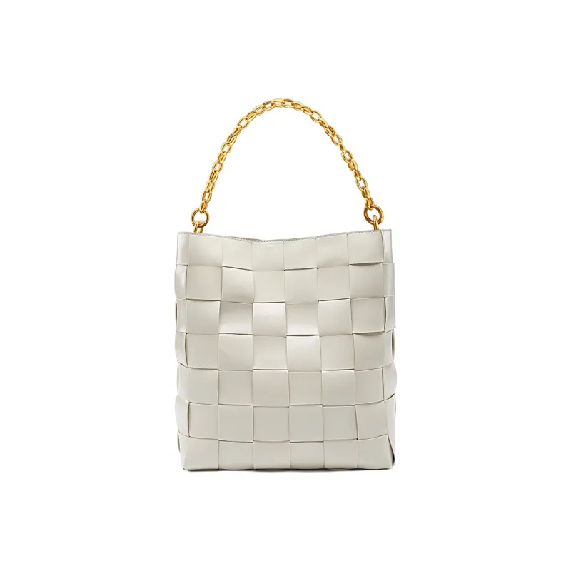 ST&SAT Cow Leather Shoulder Bag Regular Women's Ecru-5