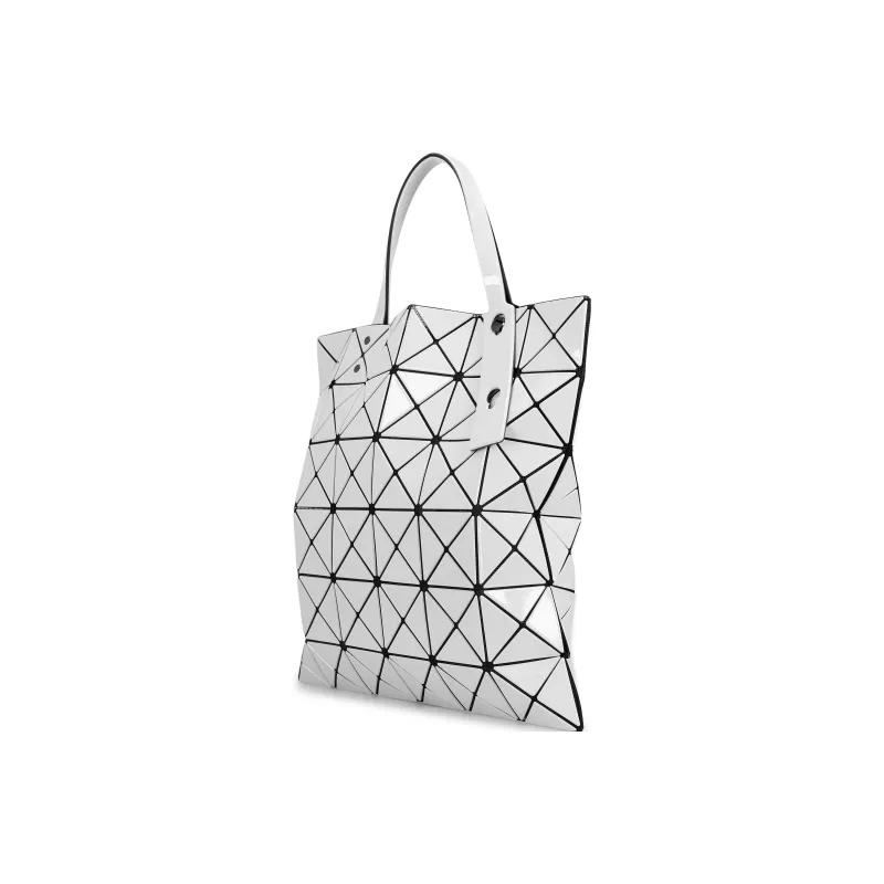 ISSEY MIYAKE Lucent Gloss Vinyl Chloride Resin Tote Shopping Bag One Shoulder Handbag Regular Women's Light Gray-1
