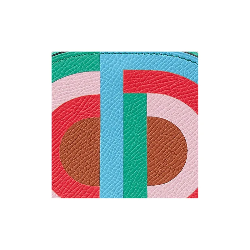 HERMES In The Loop Mysore Goat Skin Coin Purses Wallets Mini Women's Multicolor-2