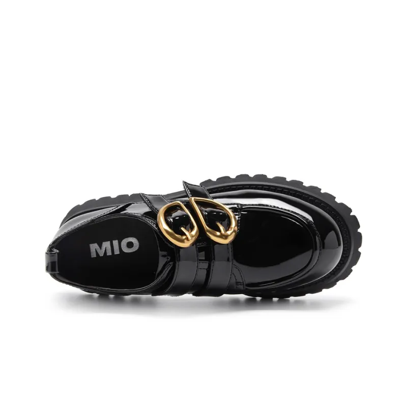 MIO Loafers Women's Low Top Black/Black, White, Blue-4