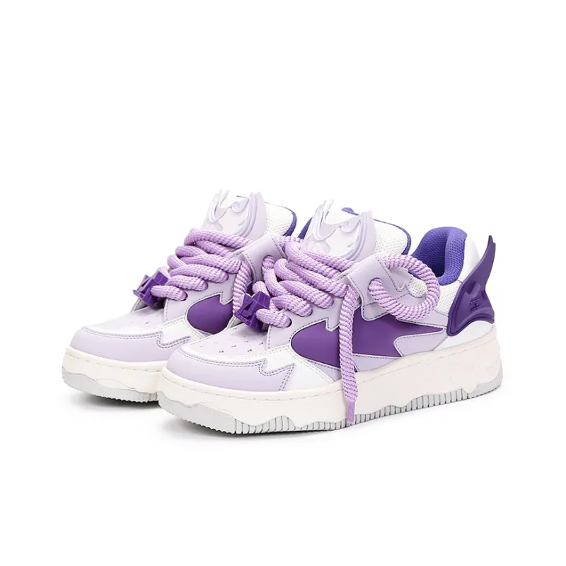 YJ Stylish Skateboarding Shoes Unisex Purple-2