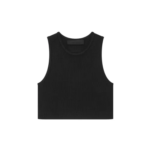 Fear of God Essentials Logo-patch Ribbed Crop Top