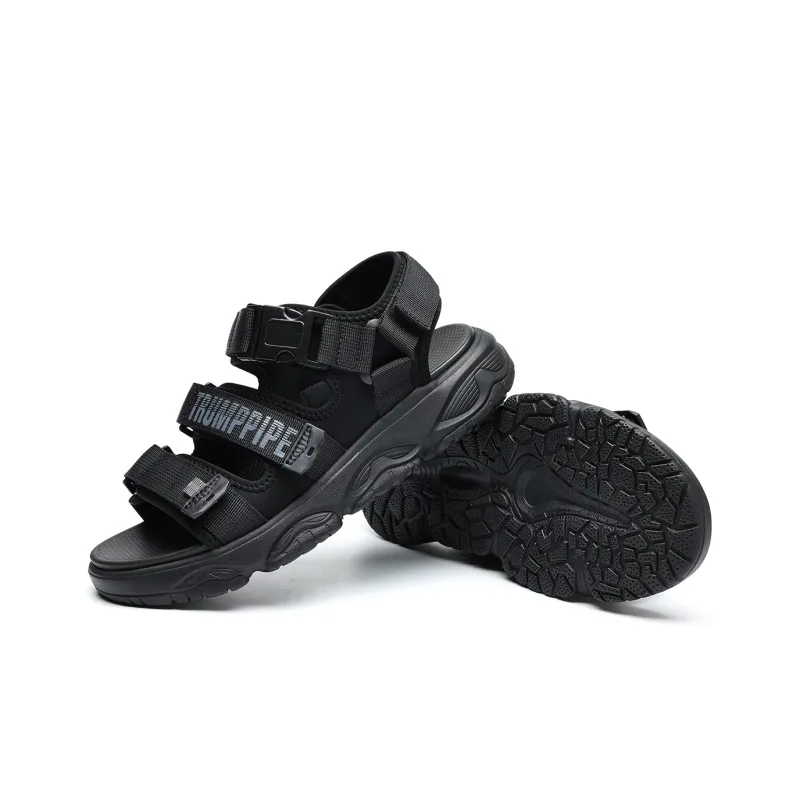 TRUMPPIPE Stylish Sandals Men's Black-3