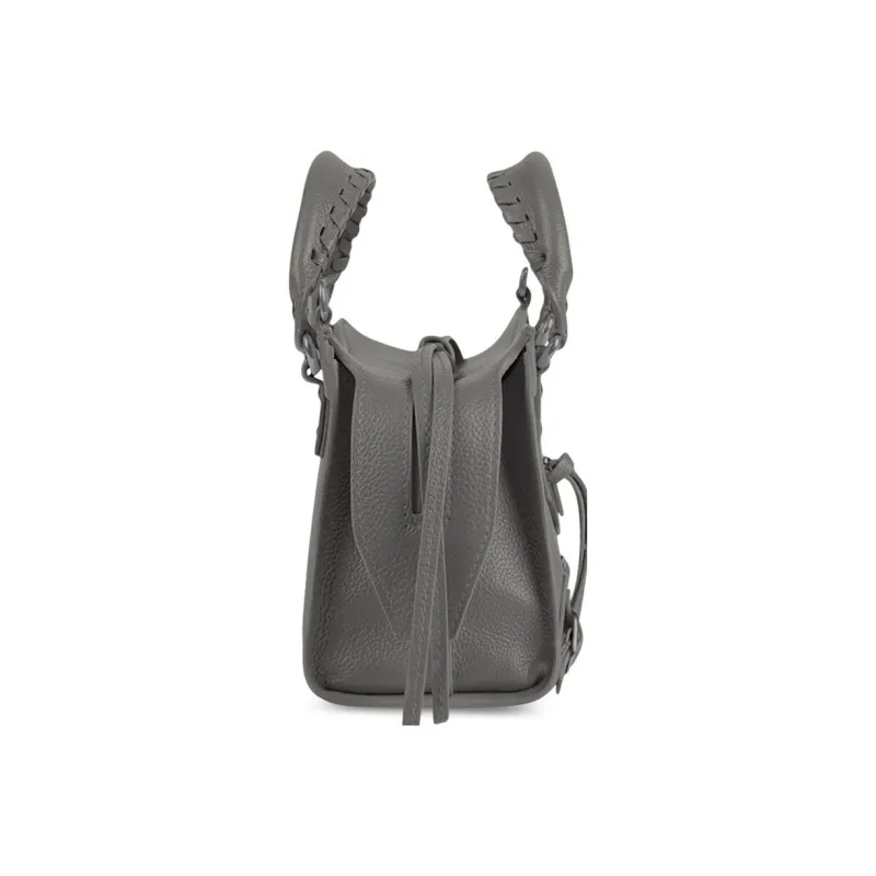 Balenciaga Neo Classic Grained Calfskin Shoulder Bag Crossbody Bag Handbag Mini Women's Gray-2