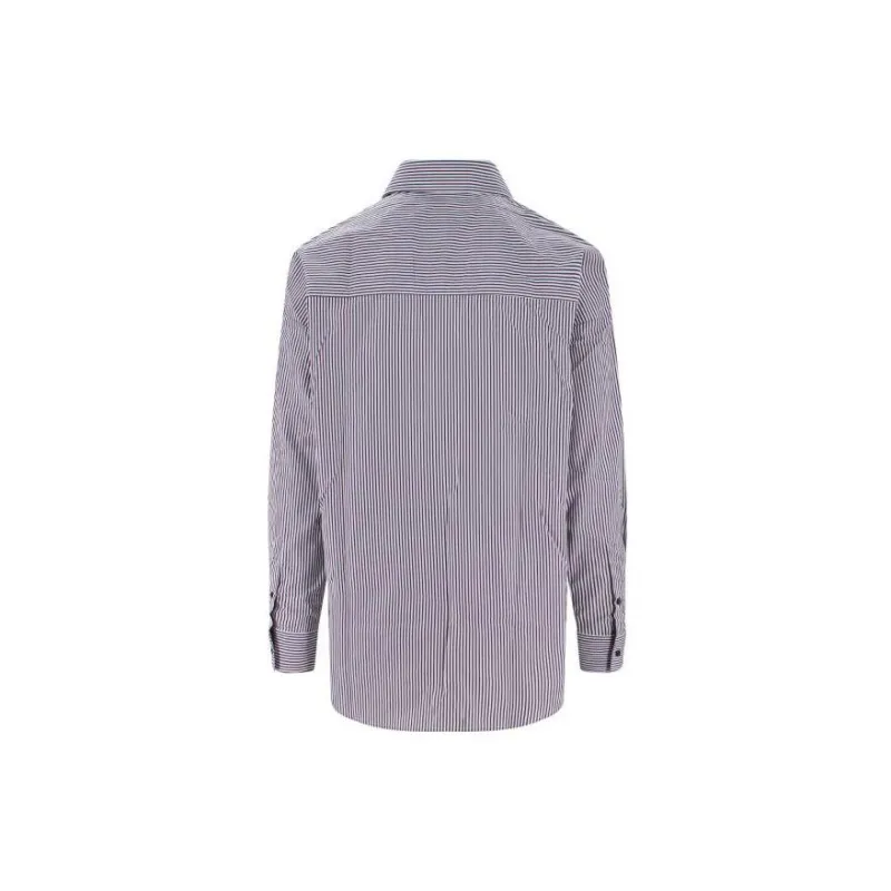 DIESEL Logo Embroidered Striped Shirt-1