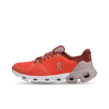 On Cloudflyer Running Shoes Women's Low Top Red