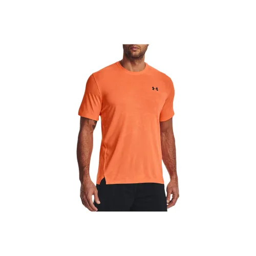 Under Armour T-Shirts Men Orange Red