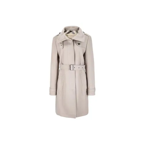 Burberry Trench Coats Women's Off White