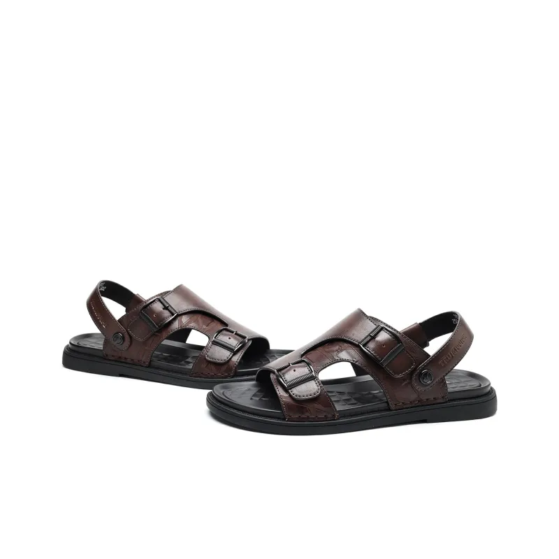TRUMPPIPE Stylish Sandals Men's Brown-3