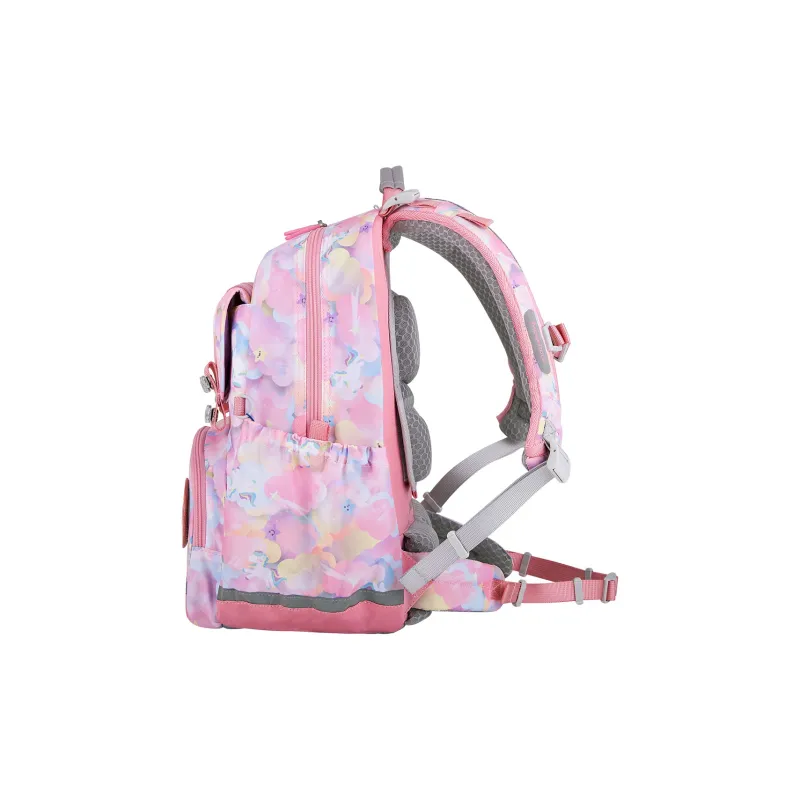 MOONROCK Polyester Backpack Medium Size Unisex Blue/Purple/Red-20