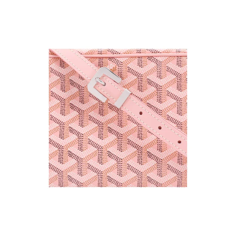 GOYARD Canvas With Calfskin Camera Bag Shoulder Bag Crossbody Bag Small Size Women's Pink-5