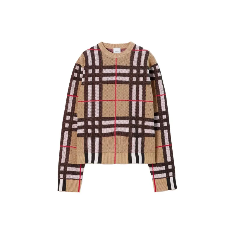 Burberry Check Technical Crewneck Sweater-6
