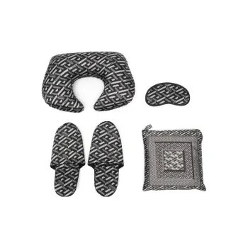 VERSACE La Greca-patterned Travel Set