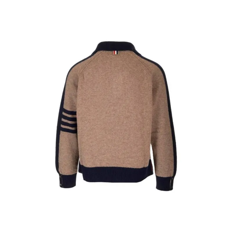 THOM BROWNE THOM BROWNE FW23 Early Autumn Collection Sweaters Men Brown-1