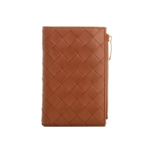 Bottega Veneta Medium Intrecciato Bi-Fold Zip Wallet