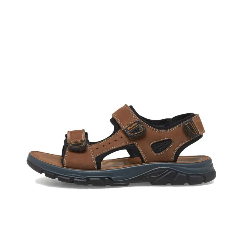 BATA Beach Sandals Men Black/Brown-6
