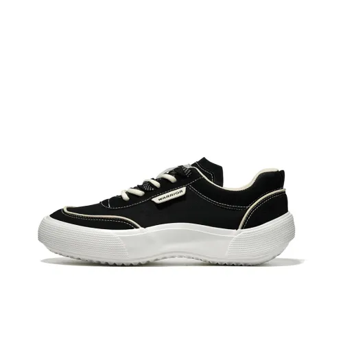 Warrior Ride The Wind And Waves Series Sports Casual Shoes Unisex Black Beige