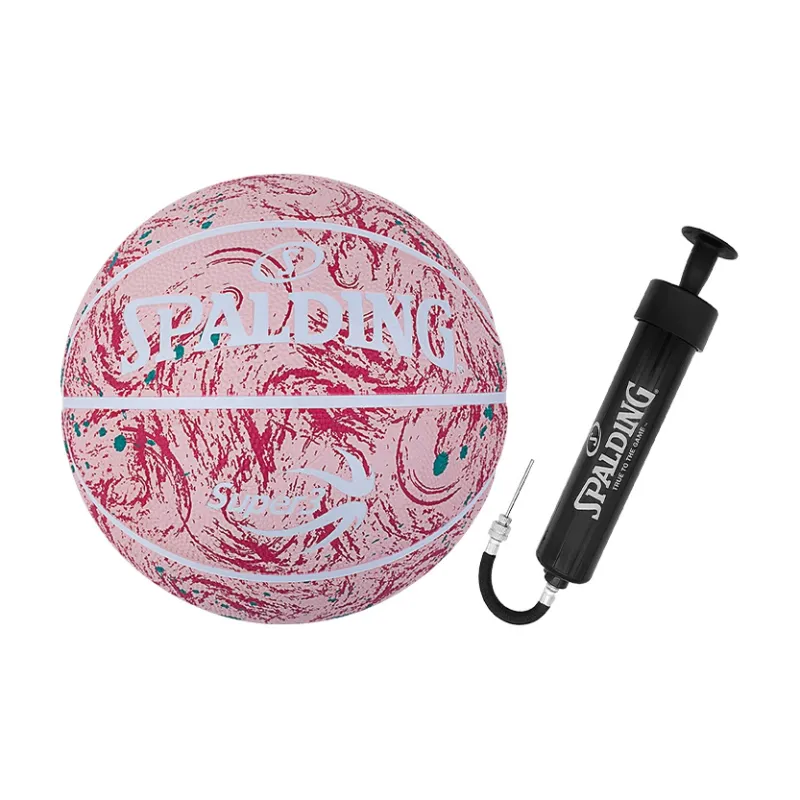 SPALDING SUPER3 Super League Series PU Basketball Pink Size 5 Training Unisex-5