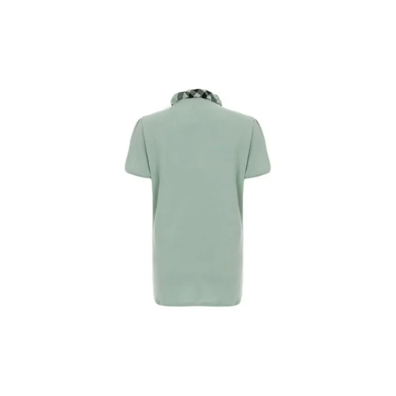 Burberry Polo Shirt Women's Mustard Green-1