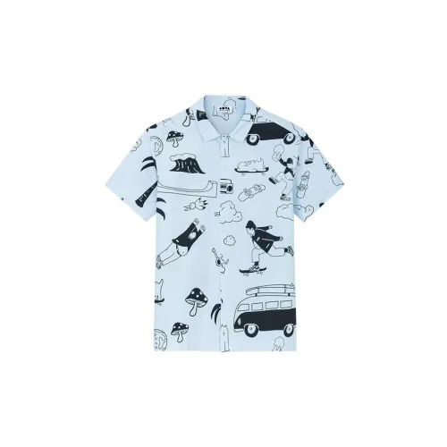 Anta Skateboard Shirt Men's Keling Blue