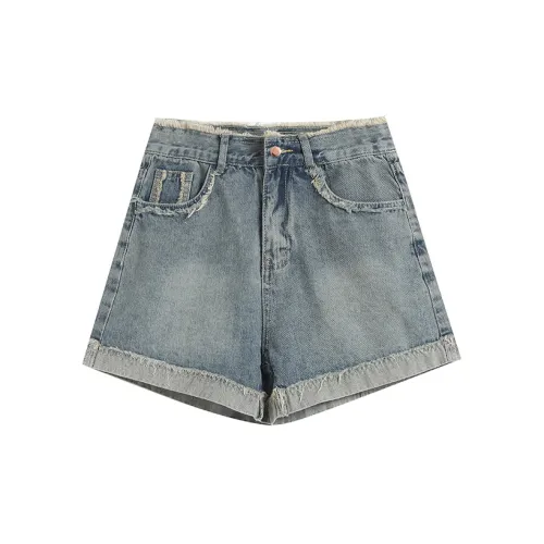 BRASS SCOUT Denim Shorts Women's Light Blue