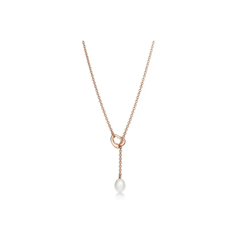 TIFFANY & CO. Elsa Peretti® 18K Rose Gold Pearl Necklaces Women's-0
