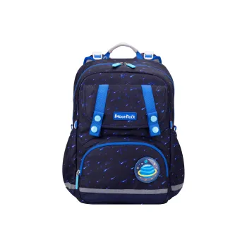 MOONROCK Polyester Backpack Medium Size Unisex Blue/Purple/Red