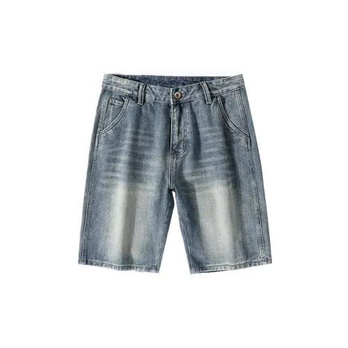 FAIRWHALE Denim Shorts Unisex Denim Blue