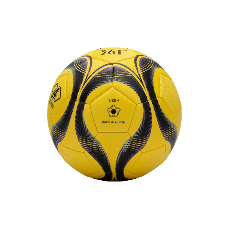 361° Size 5 Soccer PVC Machine Stitched Soccer Ball Unisex Star Shadow Black Yellow-1