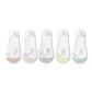 5 Pack (White Pink+White Skin+White Purple+White Yellow+White Blue)