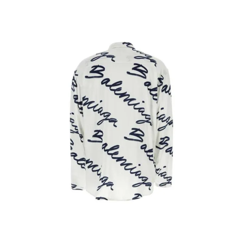 Balenciaga Logo Long Sleeve Shirt-1