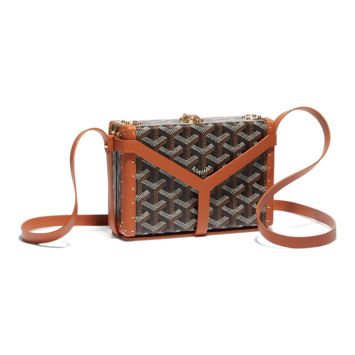 GOYARD Canvas With Leather Clutches Crossbody Bags Regular