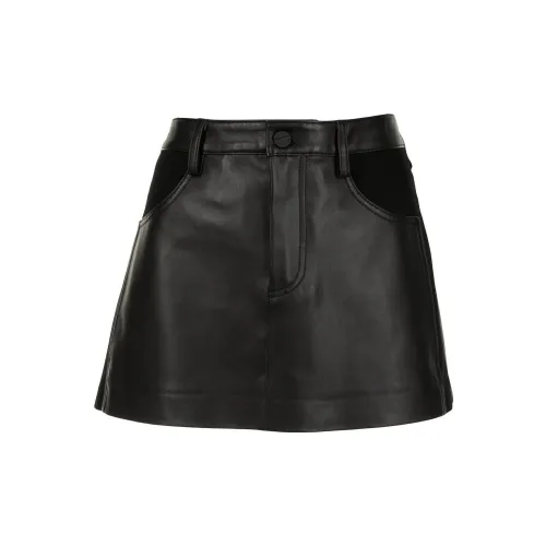 DION LEE A-line Leather Skirt