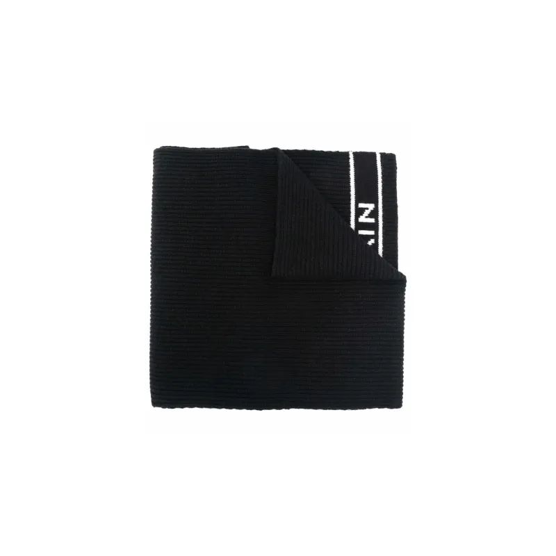 BALMAIN Knit Scarves Men's Black-0