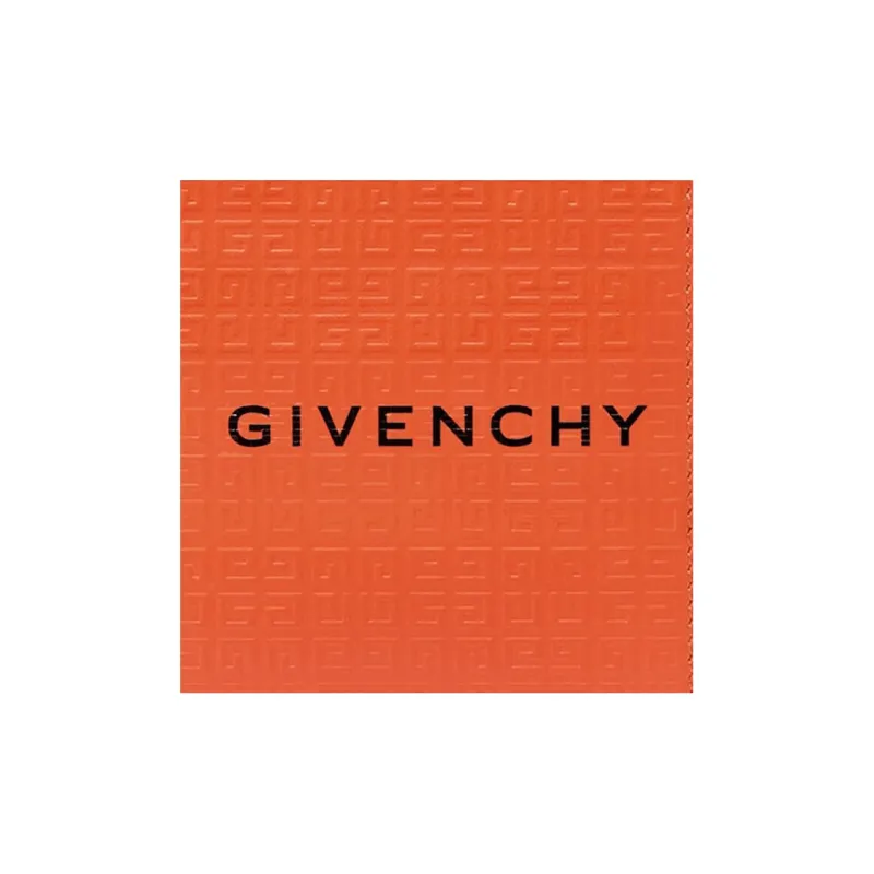 Givenchy 4G Calfskin Card Holder Regular Men's Bright Orange-4