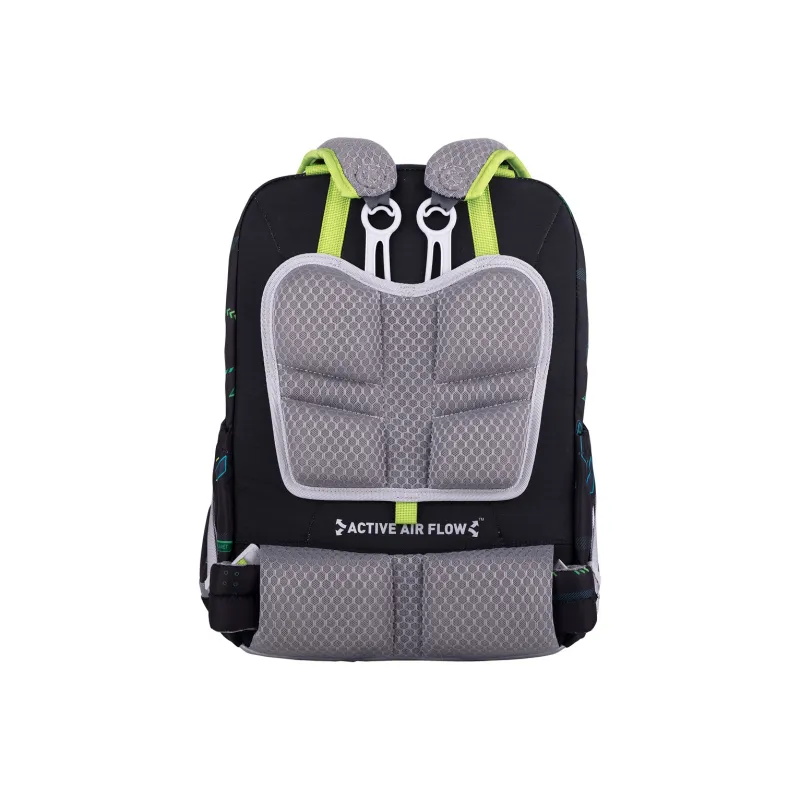 MOONROCK Polyester Backpack Medium Size Unisex Blue/Purple/Red-34