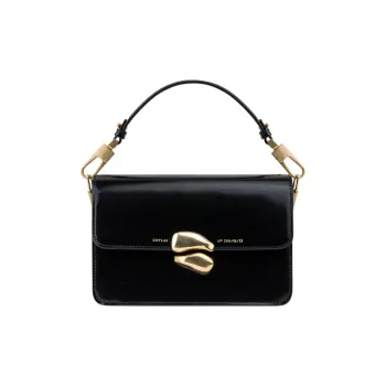 Chylak Cow Leather Portable Crossbody Bag Shoulder Bag Women's Black