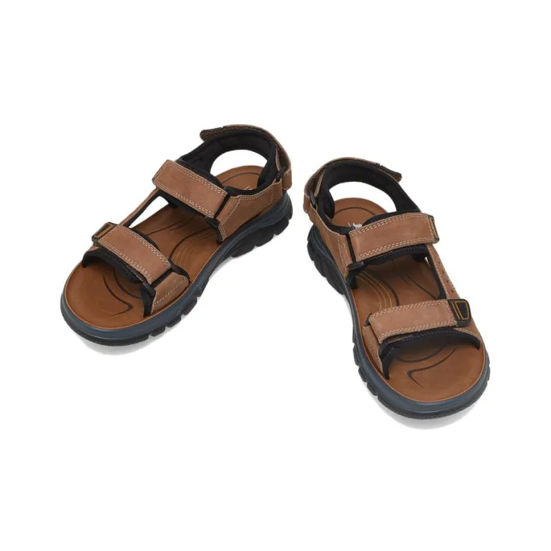 BATA Beach Sandals Men Black/Brown-8