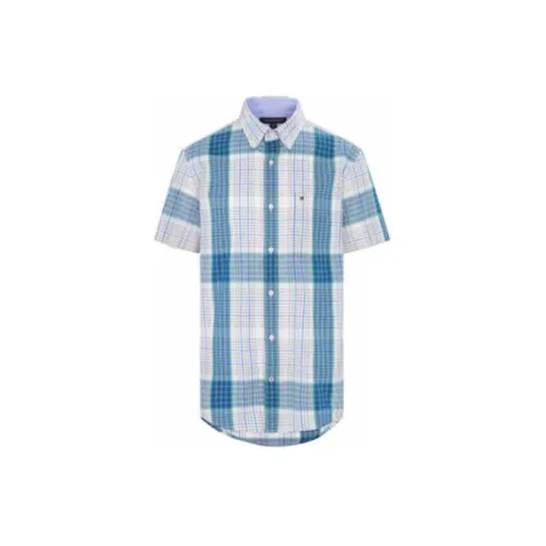 Tommy Hilfiger Shirts Men Blue/White Plaid