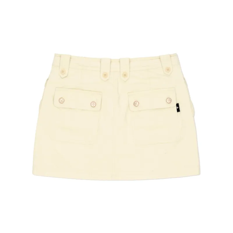 SMFK Wild World Wild World Series Cargo Short Skirts Women's Cream-1