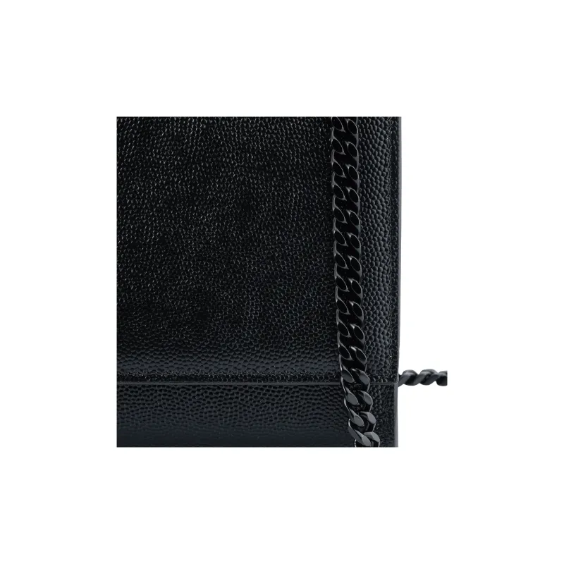SAINT LAURENT Kate Grain De Poudre Embossed Leather Small Black-5