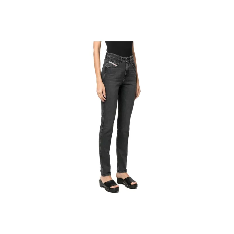 DIESEL High-waisted Straight-leg Jeans-2