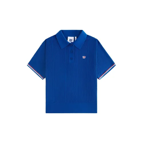 Wilson KITH X Wilson Co-branded Series Polo Shirts Women's Blue