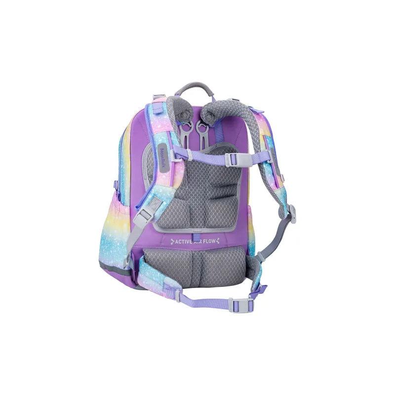 MOONROCK Polyester Backpack Medium Size Unisex Blue/Purple/Red-15