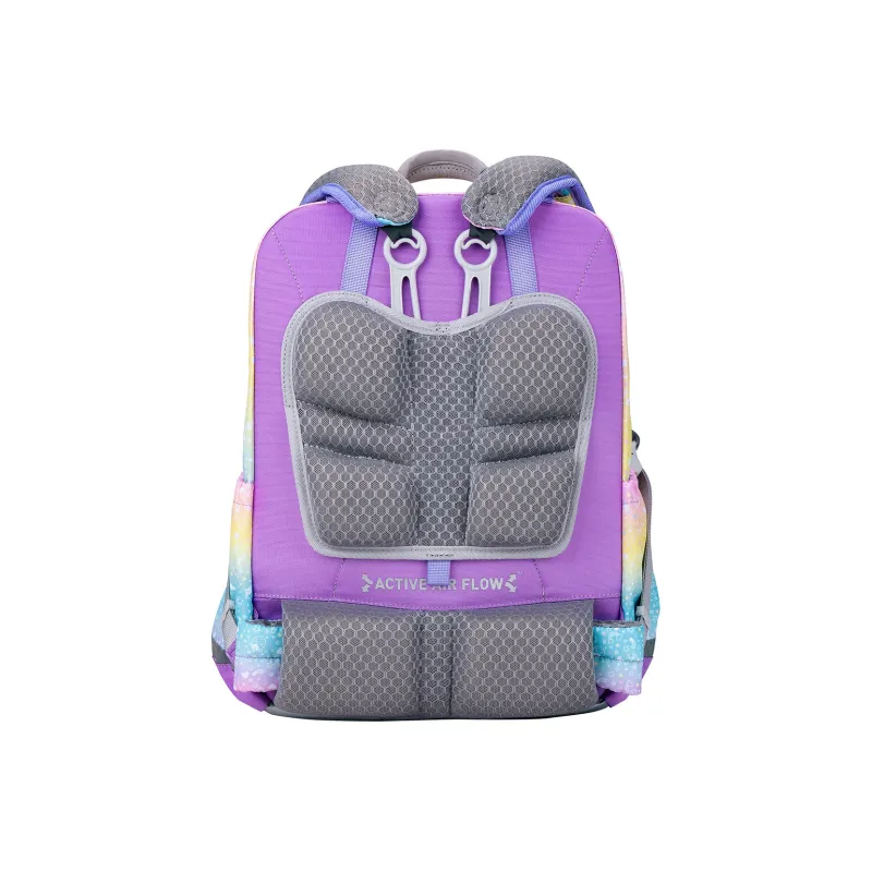 MOONROCK Polyester Backpack Medium Size Unisex Blue/Purple/Red-16