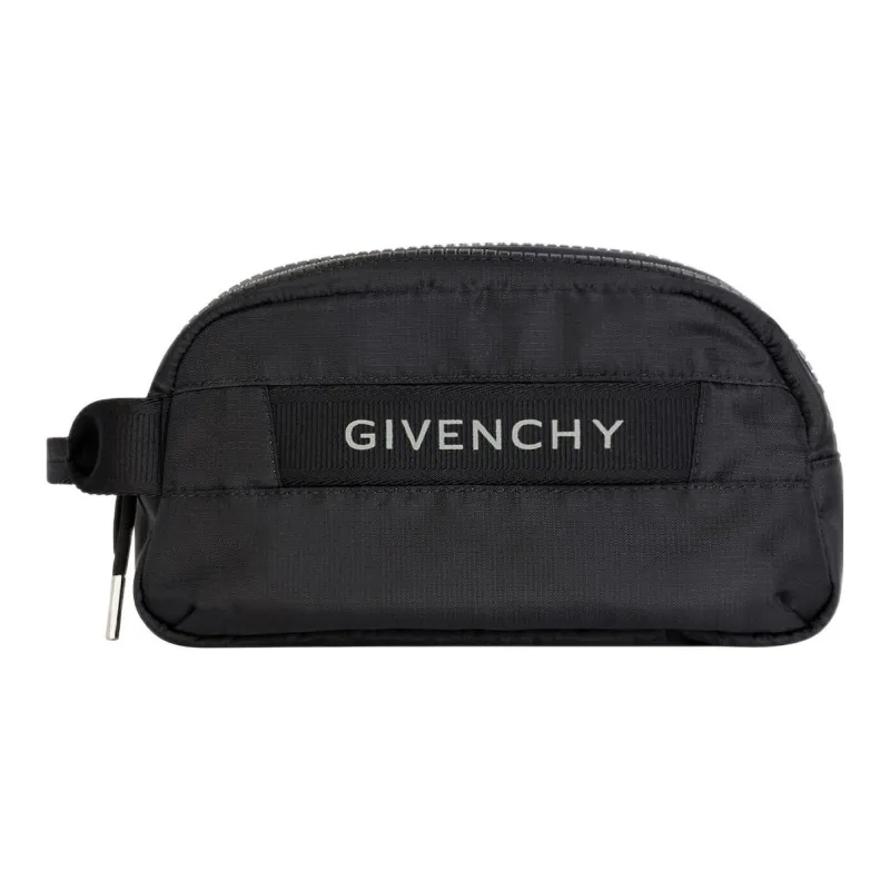 Givenchy Toilet Pouch In Nylon G Trek Black-0