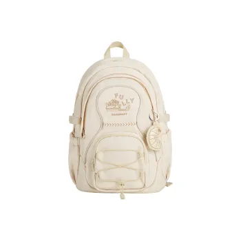 BAGSMART Polyester Laptop Backpack Regular Unisex Ecru