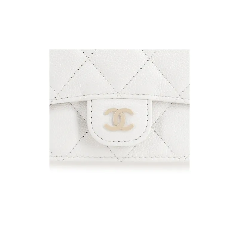 CHANEL 22SS Cow Leather Evening Bag, Coin Purse, Shoulder Bag, Crossbody Bag Mini Women's White-4